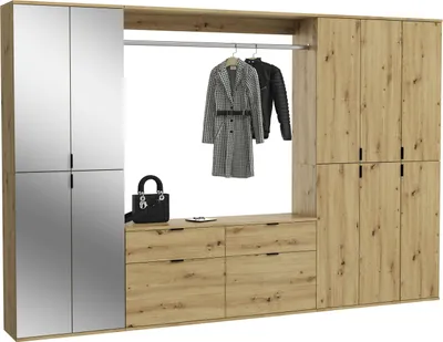 Produktbild von Garderobenset Projekt X VII - Artisan Eiche / Spiegelglas