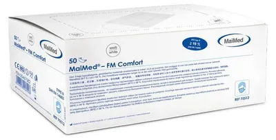 Produktbild von MaiMed-FM Comfort - mit Gummiband OP-Maske, unsteril, 3-lagig, weiß, 50 St./Box | Box (50 Stück)