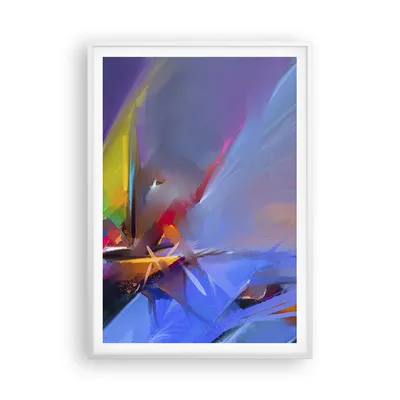 Produktbild von Gerahmtes Poster - Weißer Rahmen - Abstraktion modern - 70x100 cm - Wand Bild - Wanddeko - Wandbilder - Kunstposter - Wandposter - Bilderrahmen - Bilder - Kunstdruck - Wandbild - P2WPA70x100-4030