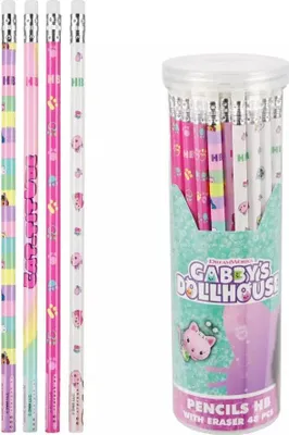Image de Crayons gomme Gabi Cat House (48 pièces)