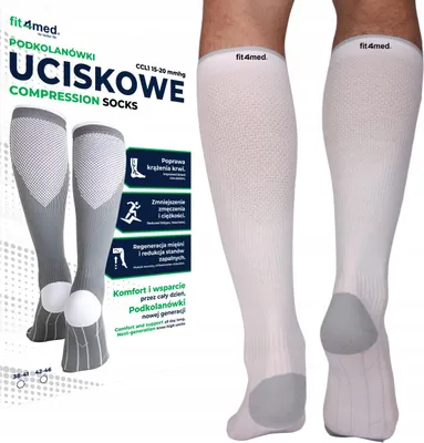 Immagine prodotto di FIT4MED | Calze a compressione - Grigio - Taglia S/m (38-41) - Arresto dell'Ucisk - Profilassi della trombosi
