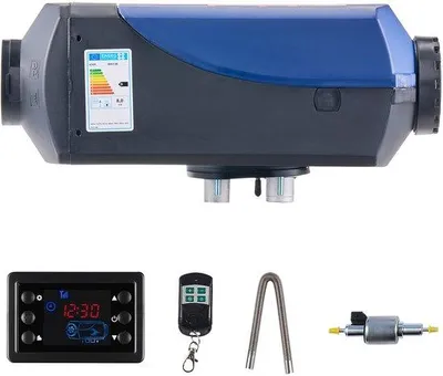 Produktbild von Autogasanheizer, 8KW, 12V/24V, mit Fernbedienung und LCD-Anzeige, effiziente Wärmeabgabe und leise Betriebsart, 10 Liter Tank für Autos, Lastwagen, Wohnmobile und Lkw