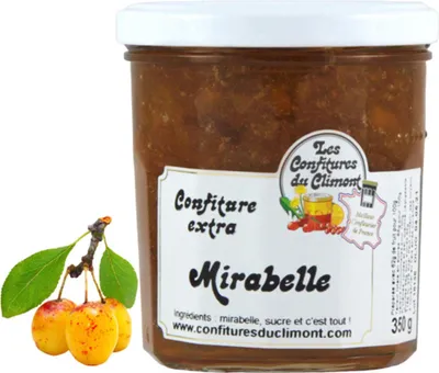 Obrázok produktu pre Les Confitures du Climont Mirabelle slivkový džem Extra artisanal 350 gr.
