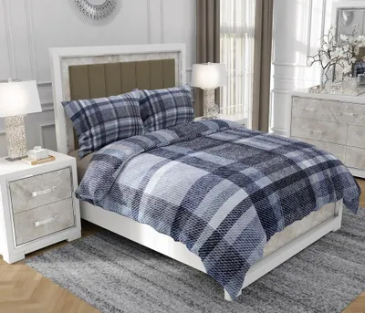 Immagine prodotto di Biancheria da letto 200x220 cm + 2x70x80 cm, set 3 pezzi, 100% cotone, cerniera, multicolore - SOVIO | So.0248