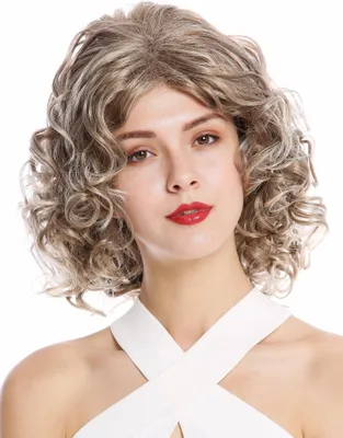 Produktbild von WIG ME UP Perücke schulterlang Locken Scheitel Blond Braun Aschblond GFW2128-18T22