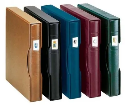 Produktbild von Lindner 1124 - S Set: Ringbinder REGULAR mit Kassette-schwarz