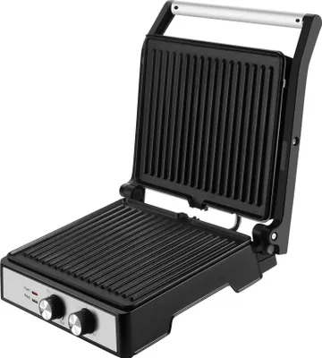 Obrázek produktu pro Elektrický kontaktní gril o výkonu 2400 W s nepřilnavými deskami a sběrnou nádobou na tuk