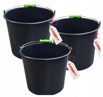 Obrázek produktu pro KOMET Stavební vědro 20l pevné černé užitkové