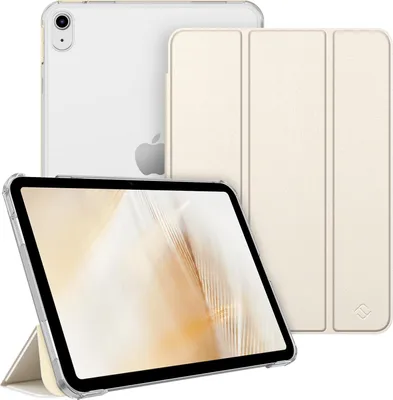 Produktbild von Fintie Hülle für iPad 11. Generation 2025 11 Zoll (A16), iPad 10. Generation 10.9 Zoll 2022 - Ultradünn Schutzhülle mit transparenter Rückseite Abdeckung Case Cover, Auto Schlaf/Wach, Starlight