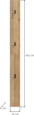 Produktbild von Garderobenpaneel >Naro< in Evoke Oak - 15x160x2cm (BxHxT)