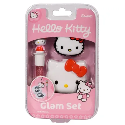 Produktbild von Hello Kitty Glam Zubehör-Set für Nintendo 3DS/DS mit Jumbo Touchpen, Spiele-Etui & Mikrofasertuch
