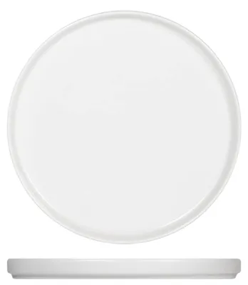 6 Porzellan-Fruchteller, weiß, 21 cm, spülmaschinenfest