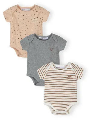 Produktbild von Minoti Set Baumwolle kurzarm Beige Gr. 68 für Jungen