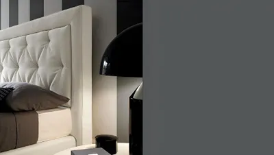 Produktbild von Chesterfield Betten 180x200cm Schlaf Zimmer Textil Stoff Bett Design Luxus Hotel