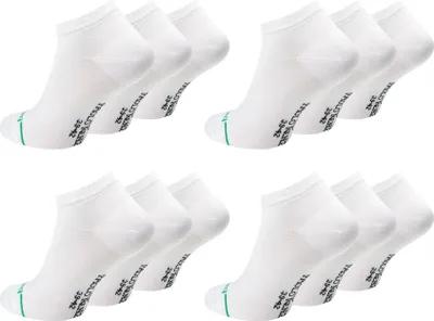 Produktbild von Paolo Renzo Bambus Sneaker Socken Damen & Herren 12 Paar 43/46 Weiß