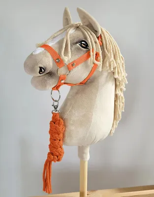 Image de Set de Bride A3 pour Hobby Horse avec Corde Orange