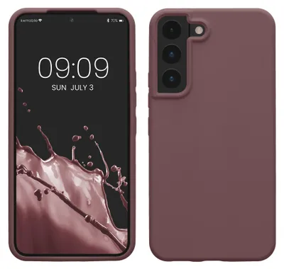 Produktbild von kwmobile Handyhülle für Samsung Galaxy S22 Hülle - Case Silikon - Kabelloses Laden - Schutzhülle Cover in Grape