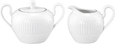 Produktbild von Seltmann Weiden Amina Milch- & Zucker-Set 2-teilig (klein) Weiß mit Goldrand