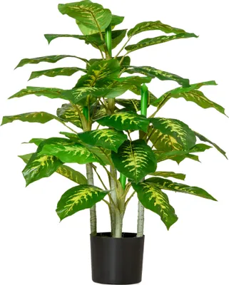 Produktbild von Kš¹nstliche Calathea-Pflanze, 95 cm hoch, Zementtopf šC fš¹r den Innenbereich