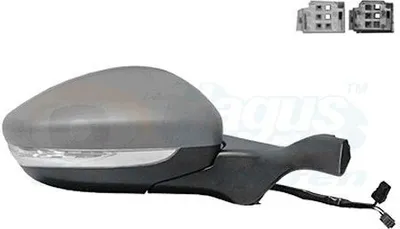 Produktbild von VAN WEZEL 4034808 Außenspiegel Seitenspiegel Rechts passend für PEUGEOT 2008 Kombi (CU) Konvex Beheizt Grundiert