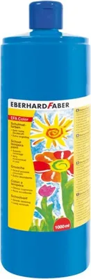 Produktbild von Schulmalfarbe Efacolor Tempera 1000ml phthaloblau Packung mit 6 Stück