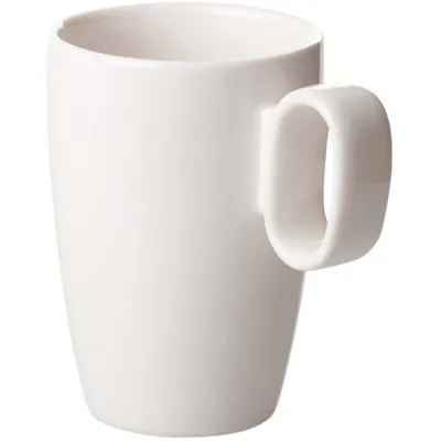 Produktbild von 6 x Maastricht Porselein Tasse Becher Porzellan creme weiß 30 cl