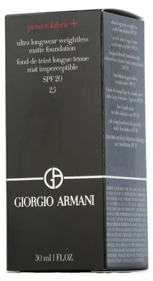 Produktbild von Giorgio Armani Power Fabric + Ultra Longwear Weightless Matte Foundation 2.5 (30 ml)