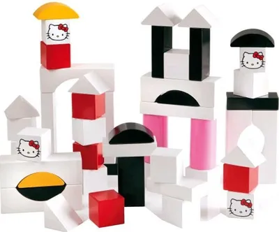 Produktbild von Hello Kitty Holzbausteine, 50 Stück
