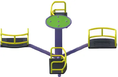 Produktbild von Karussell Spielplatz Kinderkarussell Riesenschaukel Balancierschaukel Spielpark