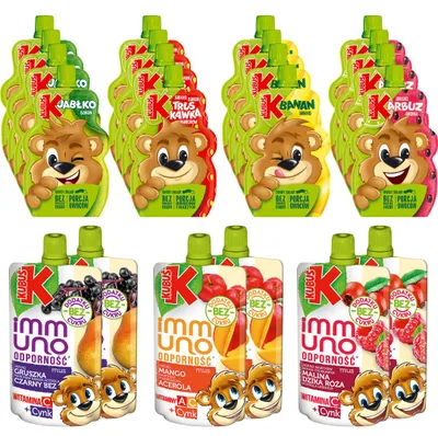 Image de Kubuś Mousse 100 % pomme-pastèque-pomme 100 G