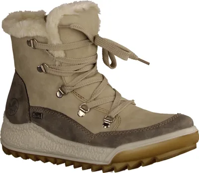 Produktbild von Rieker Y4744-61 Dasmen, Boots gefüttert, Synthetik, Beige, NEU - Damenschuhe Modische Stiefelette / Boots, Beige