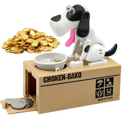 Productafbeelding van Hongerige Hond Spaarpot met Schattig Ontwerp