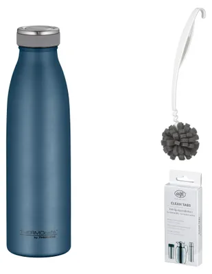 Immagine prodotto di THERMOS TC BOTTLE 0,50 l Trinkflasche night blue mat – Vorteilsset mit Reinigungsbürste CLEAN FIX 30 cm | HAN 4067342050 | EAN 5010576985460