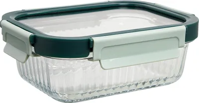 Produktbild von wenco Glas- Frischebox 600ml – Frischhaltedose aus Borosilikatglas, auslaufsiche