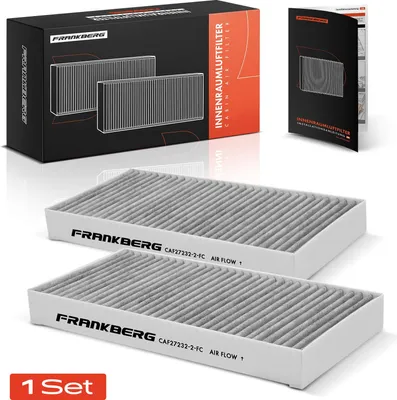 Produktbild von Frankberg 2x Innenraumfilter Aktivkohle für Renault Laguna DT0/1 BT0/1 KT0/1 2007-2015