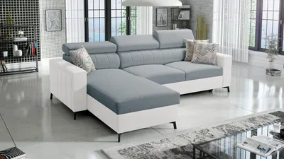 Produktbild von Ecksofa Bella I Maxi mit Schlaffunktion und Stauraum für Bettzeug für das Moderne Wohnzimmer Sawana72+ekji