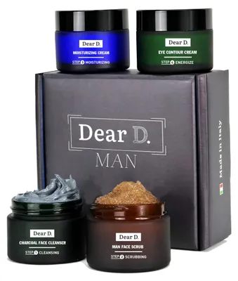 Gesichtspflegeset für Herren, 4-Stufen-Routine, 200 ml