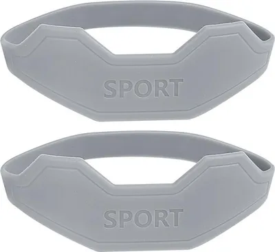 Image de INF Bande rotulienne en silicone, paire, pour sport et activités Gris