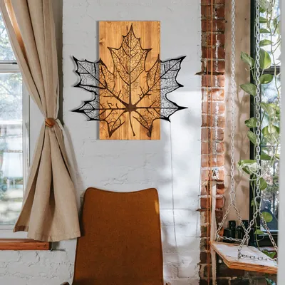 Zdjęcie produktu dla Wallity, Zając, dekoracja ścienna, czarny, drewno, 56 x 58 cm