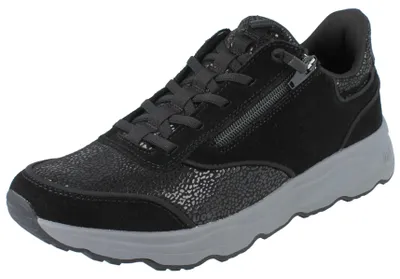 Produktbild von WALDLÄUFER Orthotritt H-Tessi Slip On Sneaker schwarz Veloursleder Stretch - Größe: UK 5.5