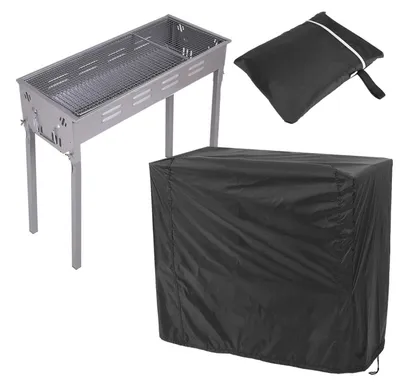 Immagine prodotto di Copertura per barbecue, in poliestere, impermeabile, con rivestimento in PU, dimensioni 170x61x117 cm, colore nero