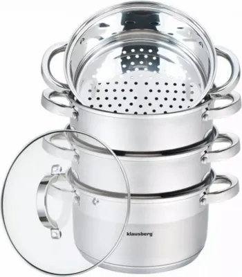 Obrázok produktu pre PARNÝ HRNIEC KLAUSBERG 5 PRVKOV. 20 cm KB-7140