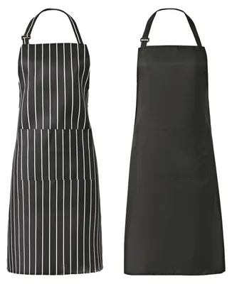 2er-Pack verstellbare Latzschürzen, wasserdicht, mit Taschen