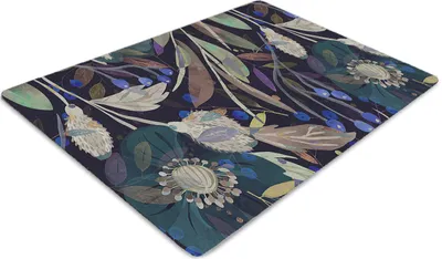 Produktbild von Stuhlunterlage Bürostuhlunterlage 120 cm x 90 cm Bodenmatte Bürostuhlunterlage - Botanisches Muster