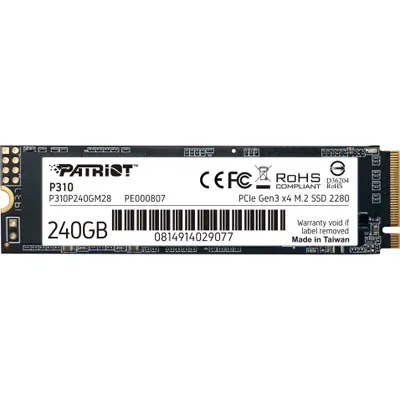 Immagine prodotto di Memoria PATRIOT P310, 240 GB, M.2, 1700 MB/s