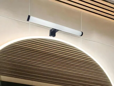 Produktbild von NEDES LED-Badleuchte, 8W / IP44 / 300 lm / 4000K - LNL7720/BK