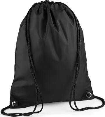 Immagine prodotto di BagBase BG10 | Borsa da palestra Premium Gymsac | 33 x 45 cm - Colore: nero - Dimensioni: 33 x 45 cm