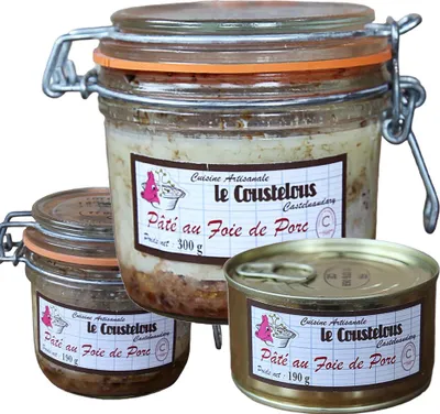 Obrázok produktu pre Paštéta z bravčovej pečene Le Coustelous, v pohári/plechovke - tradičná príchuť