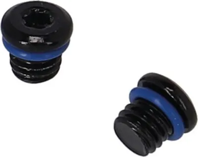 Produktbild von XLC BR-X128 Nakrętka odpowietrzająca do Tektro Ø 8 mm, M6x1.0 mm, czarna, 4-częściowa (1 zestaw)