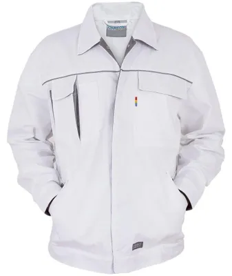 Produktbild von Carson Contrast - Jacke für Herren, Arbeit LT6193 (157,5 cm) (Weiß/Grau)